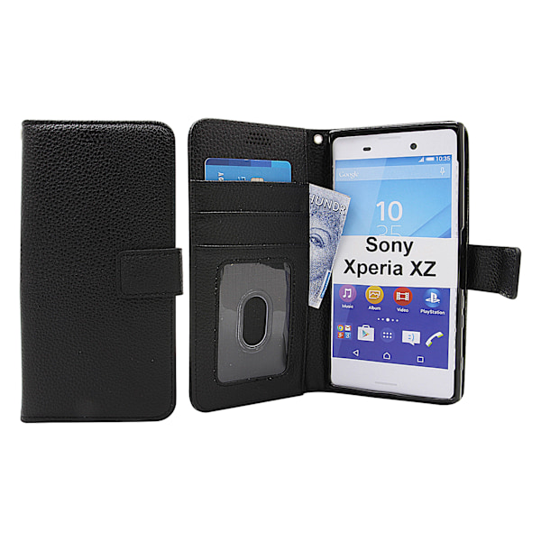 New Standcase Wallet Sony Xperia XZ / XZs  (F8331/G8231) Svart