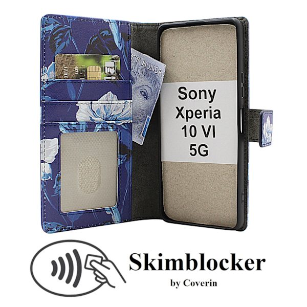 Skimblocker Sony Xperia 10 VI 5G Plånboksfodral Design