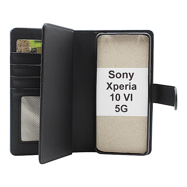 Skimblocker Sony Xperia 10 VI 5G XL Magnet Plånboksfodral Petrol