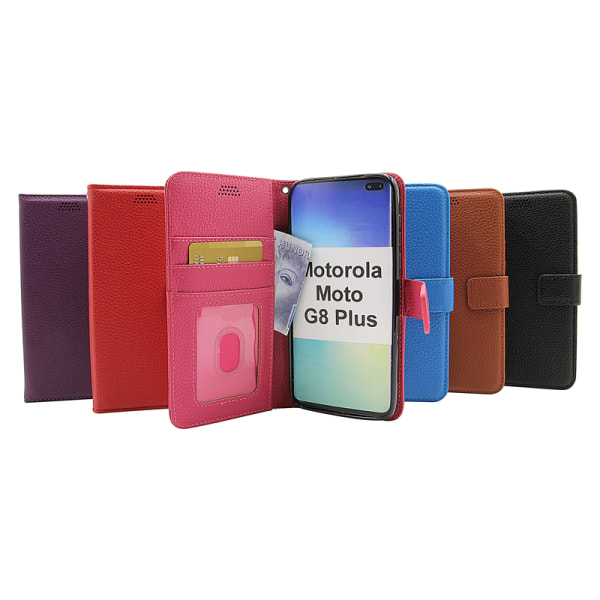 New Standcase Wallet Motorola Moto G8 Plus Brun