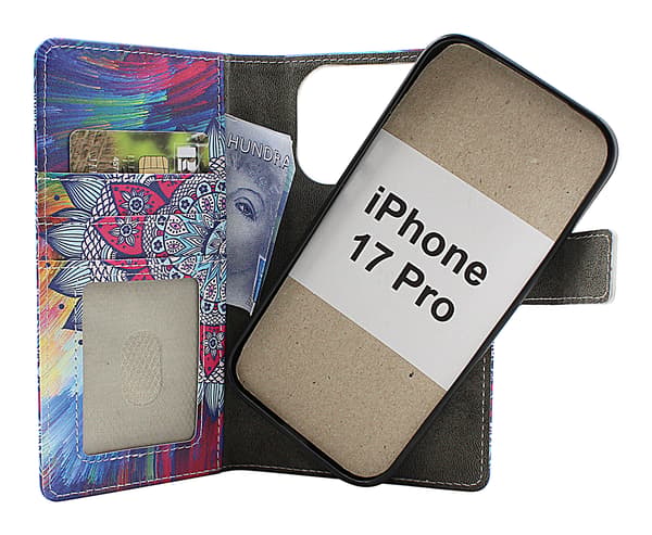 Skimblocker iPhone 17 Pro Magnet Plånboksfodral Design
