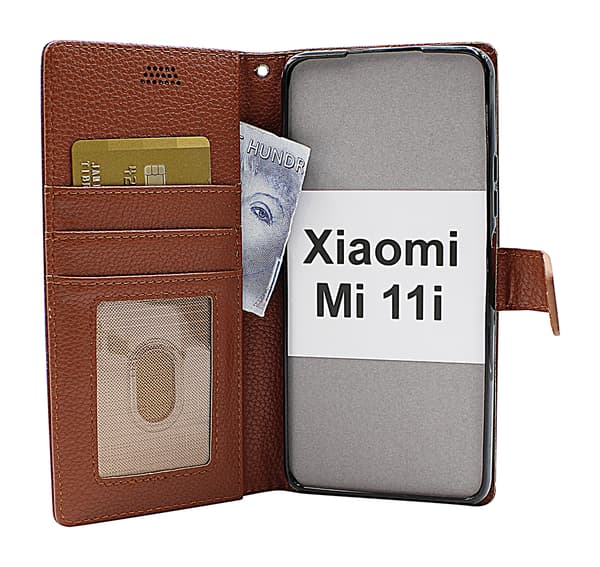 New Standcase Wallet Xiaomi Mi 11i Brun