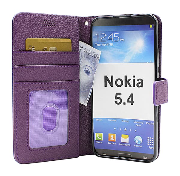 New Standcase Wallet Nokia 5.4 Svart