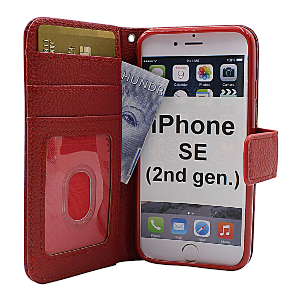 New Standcase Wallet iPhone SE (2nd Generation) Röd G765
