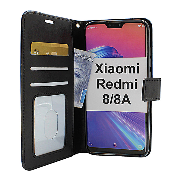 Crazy Horse Wallet Xiaomi Redmi 8/8A Röd