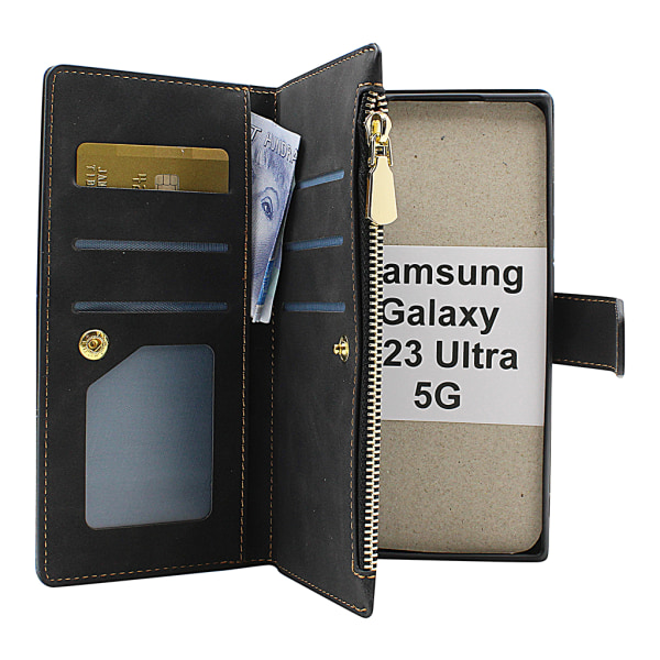 XL Standcase Lyxfodral Samsung Galaxy S23 Ultra 5G Brun