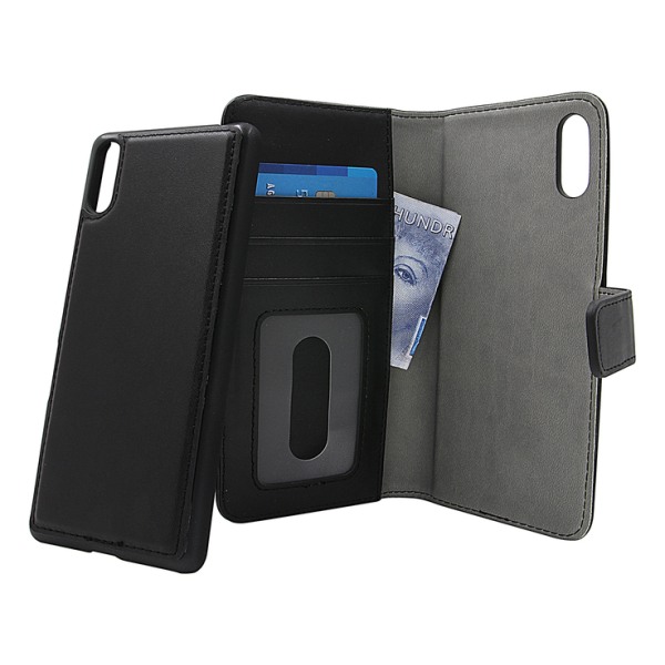 Skimblocker Magnet Wallet Sony Xperia L3 Lila