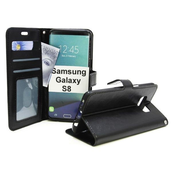 Crazy Horse Wallet Samsung Galaxy S8 (G950F) Svart