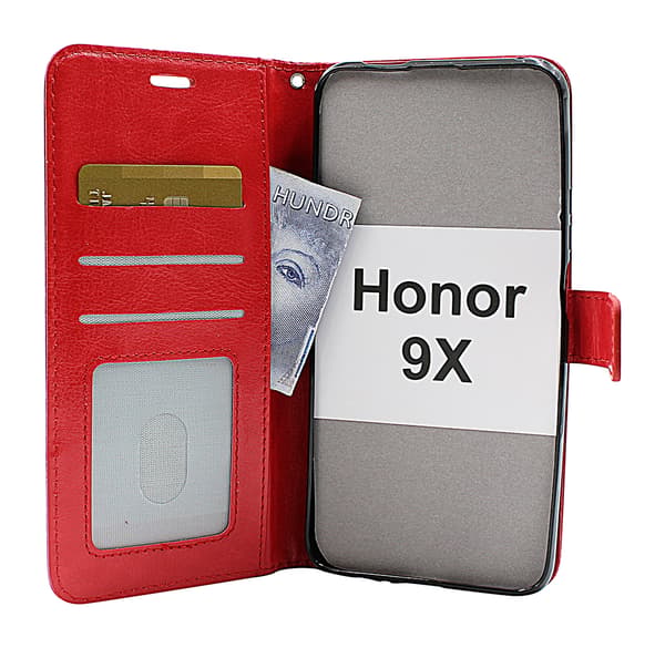 Crazy Horse Wallet Honor 9X Grön