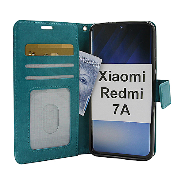 Crazy Horse Wallet Xiaomi Redmi 7A Turkos