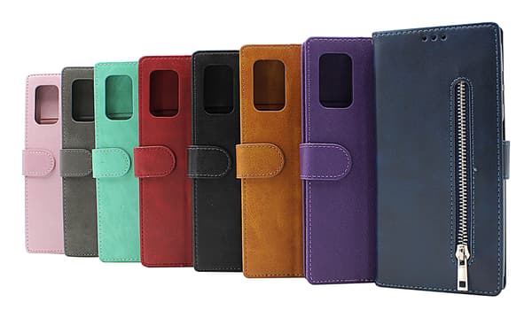 Zipper Standcase Wallet Samsung Galaxy A13 (A135F/DS) Ljusrosa