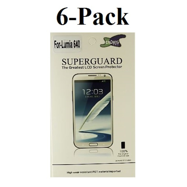 6-Pack Skärmskydd Microsoft Lumia 640 LTE