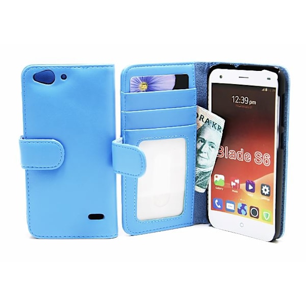 Plånboksfodral ZTE Blade S6 Ljusblå