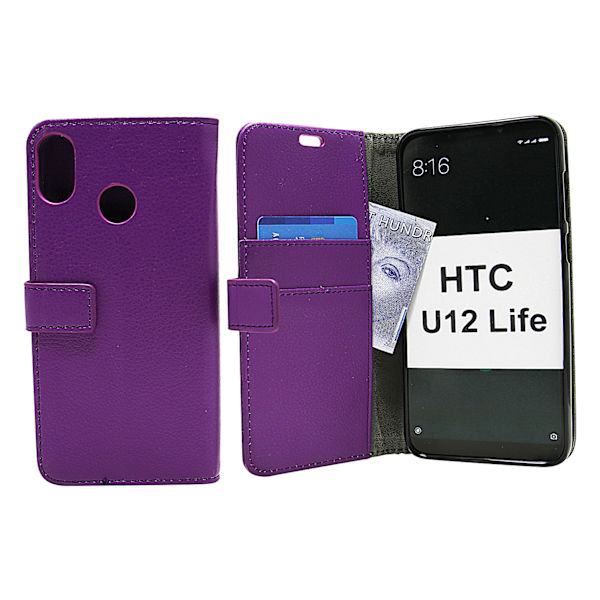 Standcase Wallet HTC U12 Life Lila