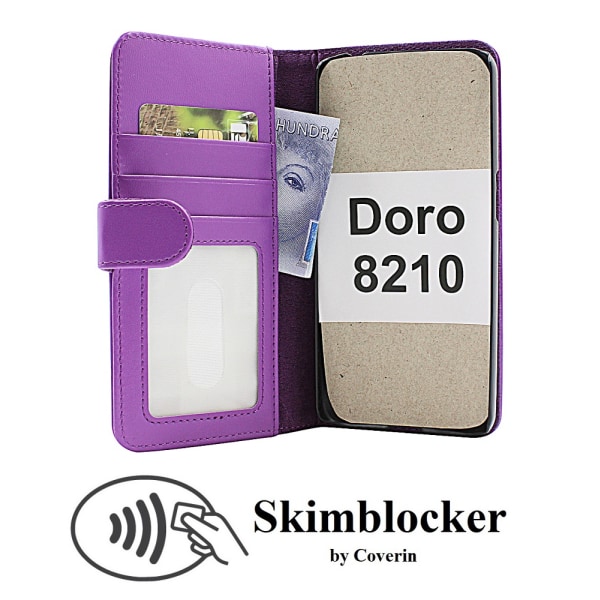 Skimblocker Plånboksfodral Doro 8210 Hotpink