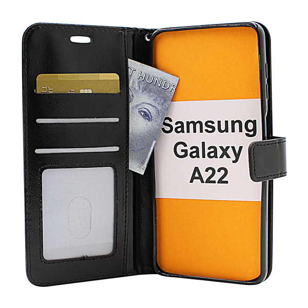 Crazy Horse Wallet Samsung Galaxy A22 (SM-A225F/DS) Turkos