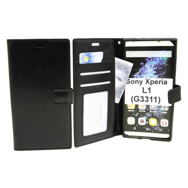Crazy Horse Wallet Sony Xperia L1 (G3311) Röd