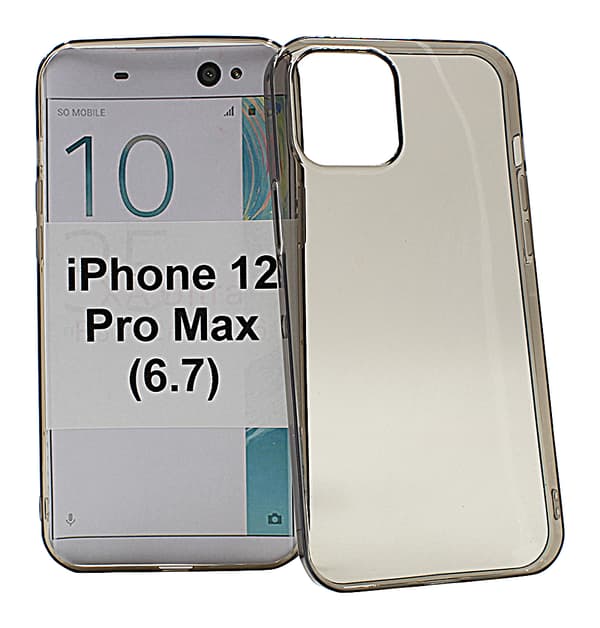 Ultra Thin TPU skal iPhone 12 Pro Max (6.7) (Grå)