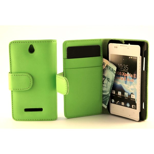 Plånboksfodral Sony Xperia E (C1605) Grön