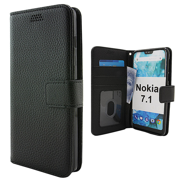 New Standcase Wallet Nokia 7.1 Svart