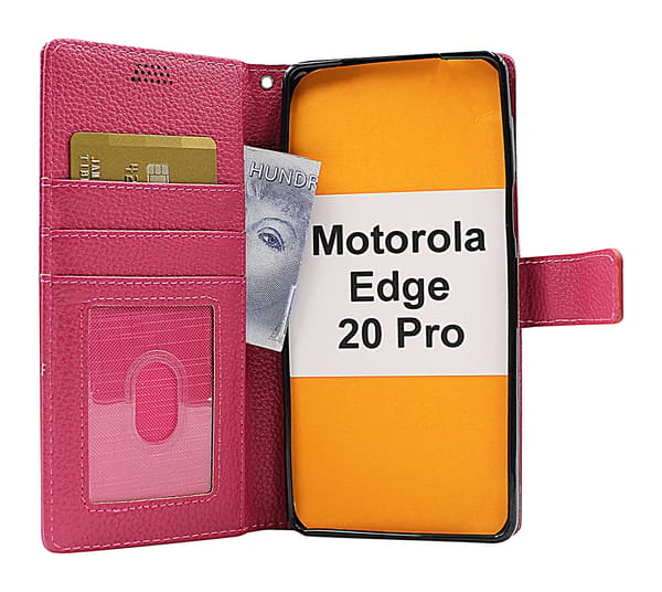 New Standcase Wallet Motorola Edge 20 Pro Brun