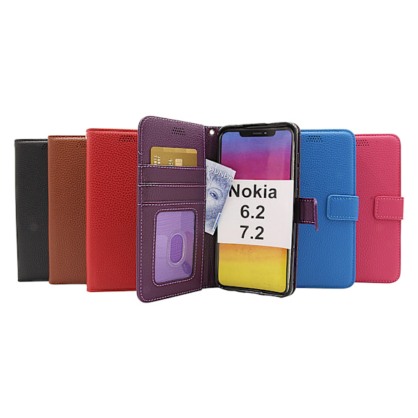 New Standcase Wallet Nokia 6.2 / 7.2 Brun