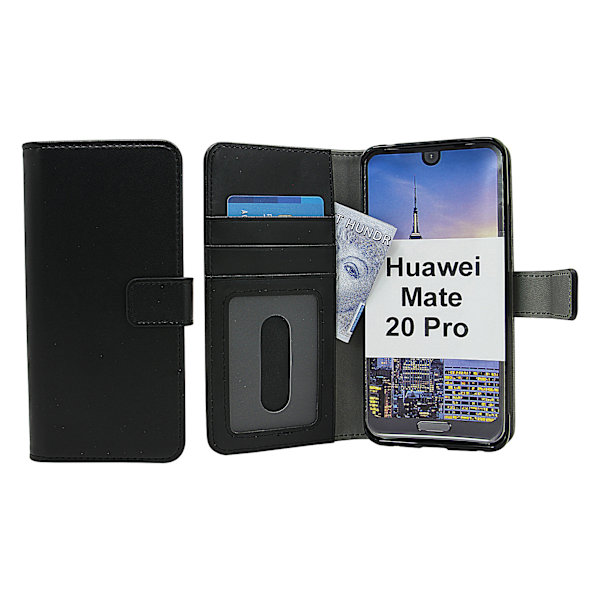 Skimblocker Magnet Wallet Huawei Mate 20 Pro Svart