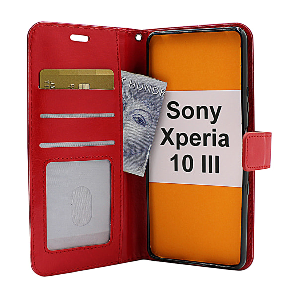 Crazy Horse Wallet Sony Xperia 10 III (XQ-BT52) Lila