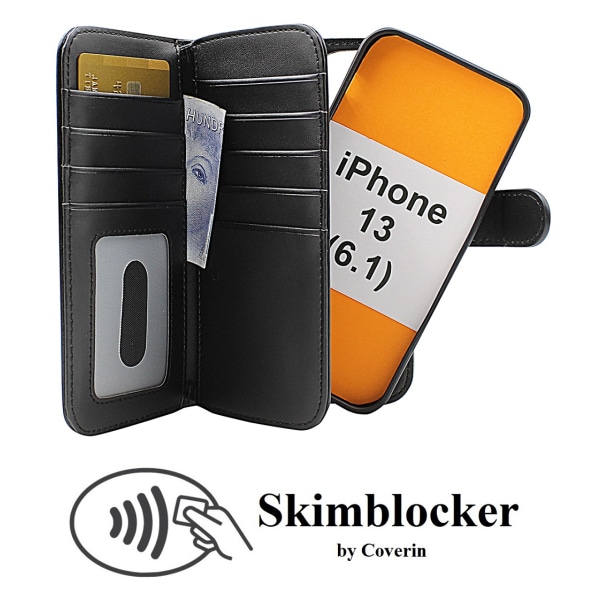 Skimblocker XL Magnet Fodral iPhone 13 (6.1) Svart