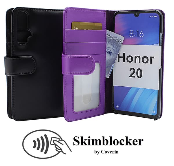 Skimblocker Plånboksfodral Honor 20 Lila