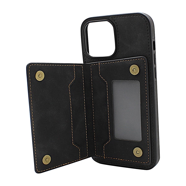 Lyx CardCase iPhone 13 Pro Max (6.7) Marinblå