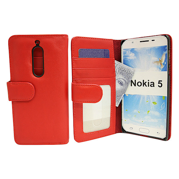 Plånboksfodral Nokia 5 Röd