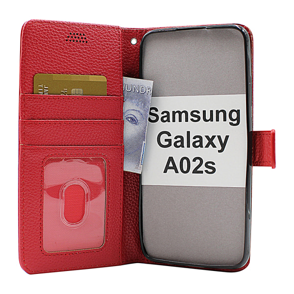 New Standcase Wallet Samsung Galaxy A02s (A025G/DS) Svart