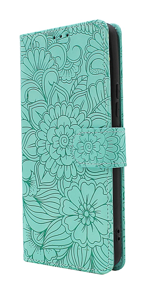 Flower Standcase Wallet Samsung Galaxy A53 5G (A536B) Blå