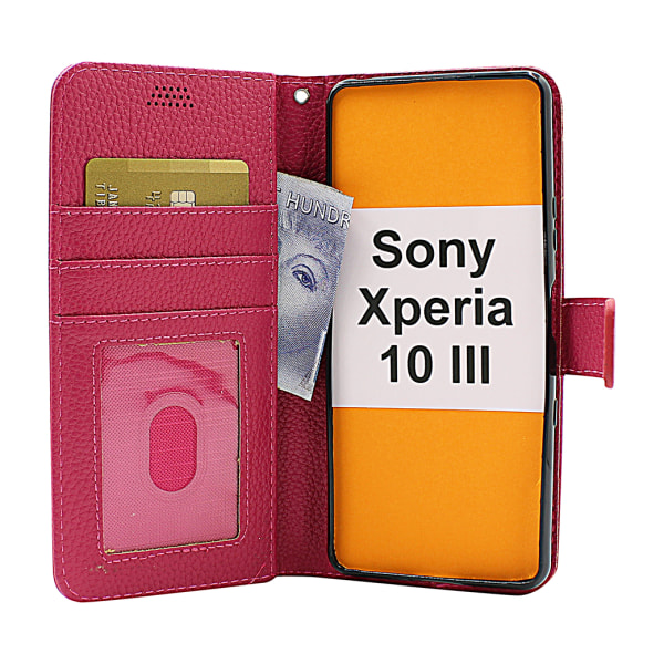 New Standcase Wallet Sony Xperia 10 III (XQ-BT52) Svart