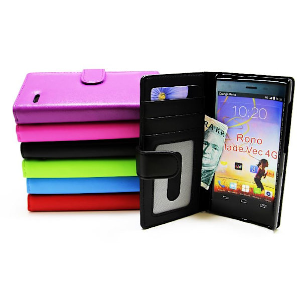 Plånboksfodral ZTE Blade Vec 4G Hotpink