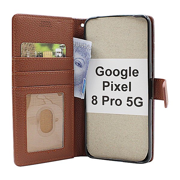 New Standcase Wallet Google Pixel 8 Pro 5G Röd