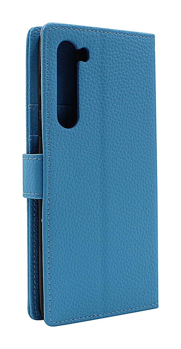 New Standcase Wallet Motorola Edge (Svart) Lila