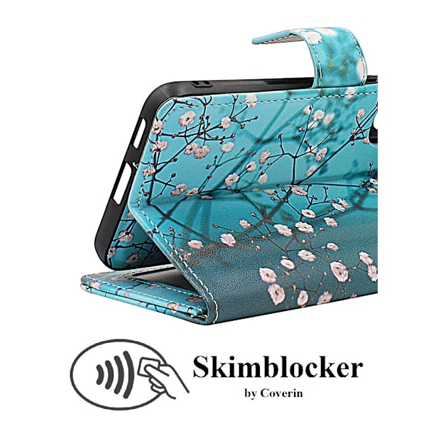 Skimblocker Galaxy S22 5G Magnet Plånboksfodral Design