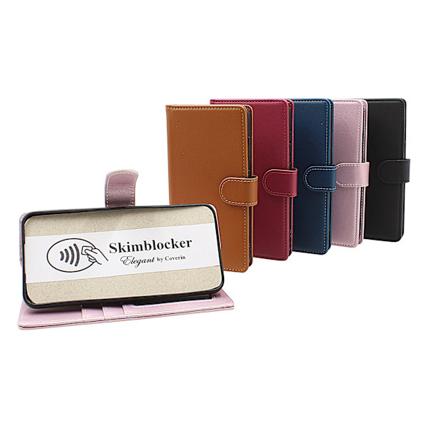 Skimblocker Google Pixel 9a Plånboksfodral Glitter Pink
