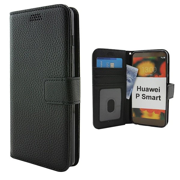 Standcase Wallet Huawei P Smart (FIG-LX1) Svart
