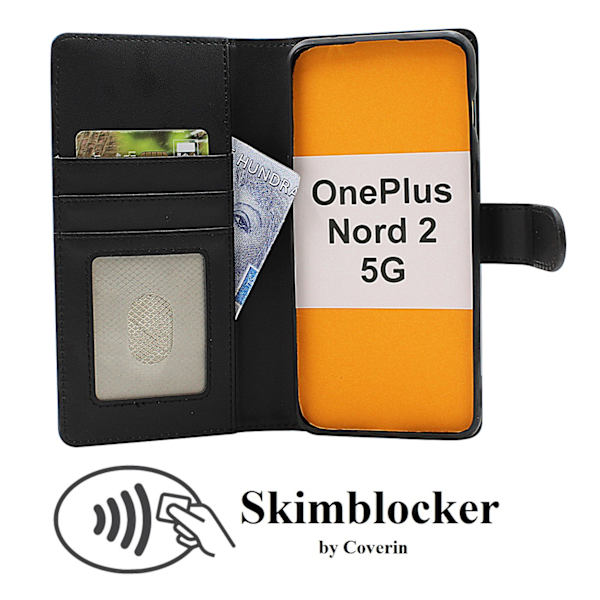 Skimblocker OnePlus Nord 2 5G Magnet Plånboksfodral