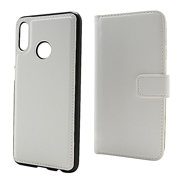 Skimblocker Magnet Wallet Huawei P Smart 2019 Vit