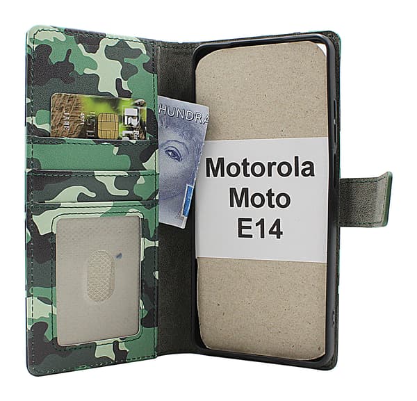 Skimblocker Motorola Moto E14 Plånboksfodral Design