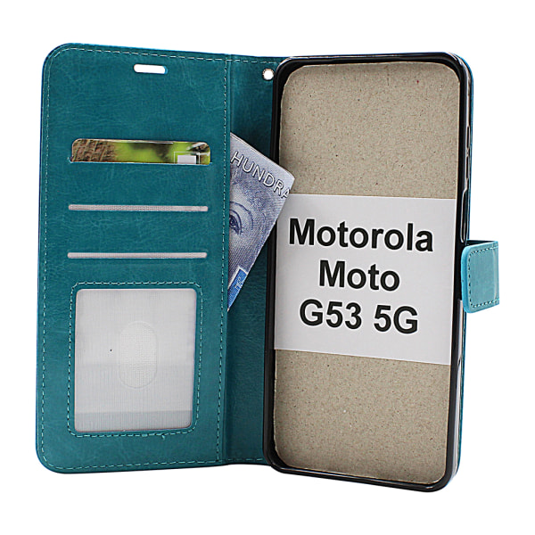 Crazy Horse Wallet Motorola Moto G53 5G Svart