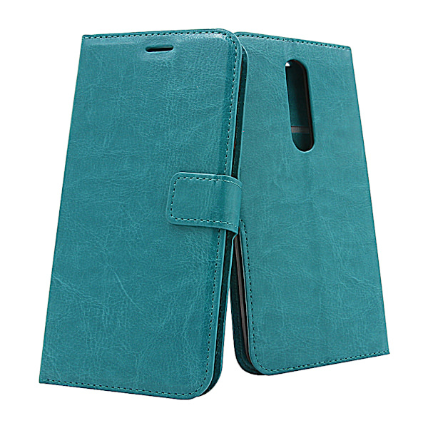 Crazy Horse Wallet Nokia 3.1 Plus Turkos