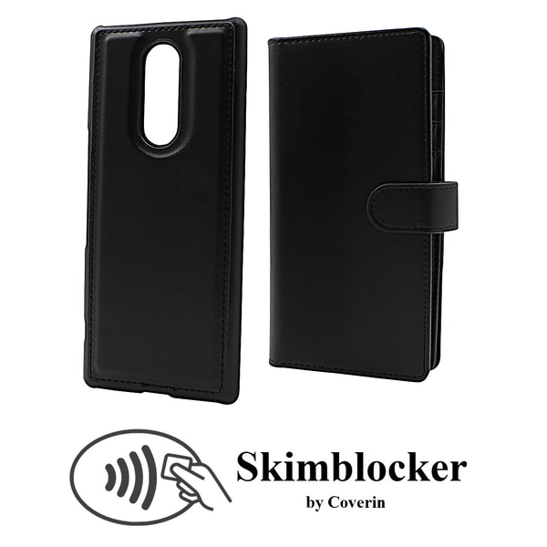 Skimblocker XL Magnet Wallet Sony Xperia 1 (J9110) Hotpink
