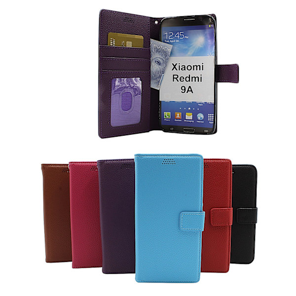 New Standcase Wallet Xiaomi Redmi 9A (Svart) Brun