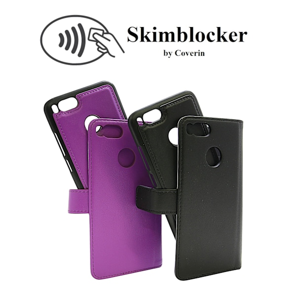 Skimblocker Magnet Wallet Xiaomi Mi A1 Svart