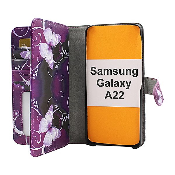 Skimblocker XL Magnet Designwallet Samsung Galaxy A22
